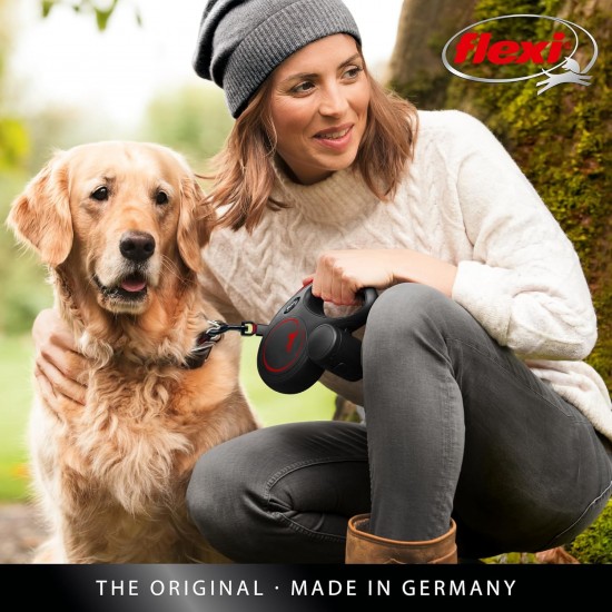 flexi Classic Black Fire M Tapе лента, до 25кг, черно/червено