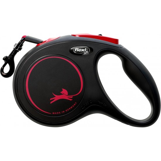 flexi Classic Black Fire M Tapе лента, до 25кг, черно/червено