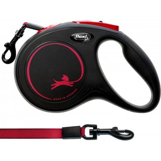 flexi Classic Black Fire M Tapе лента, до 25кг, черно/червено flexi Classic Black Fire M Tapе лента, до 25кг, черно/червено