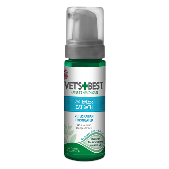 Vet's Best Waterless Cat Bath шампоан-пяна за коте без отмиване, 150 мл Vet's Best Waterless Cat Bath шампоан-пяна за коте без отмиване, 150 мл