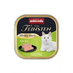 Vom Feinsten Mild Menu - 100 г кастрирани котки - чисто пуешко месо, (32 бр./стек) Vom Feinsten Mild Menu - 100 г кастрирани котки - чисто пуешко месо, (32 бр./стек)