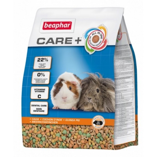 Care + храна за морски свинчета 1.5 кг