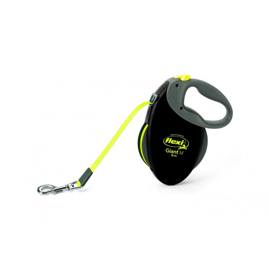 flexi  Neon Giant M - 8м лента, до 25кг - светлоотразителен