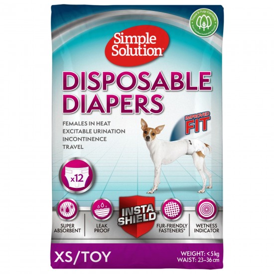 Simple Solution памперс за женски кучета XS/Toy Simple Solution памперс за женски кучета XS/Toy
