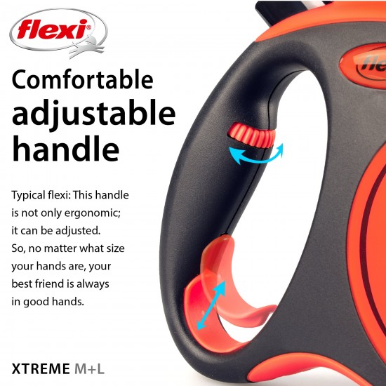 flexi Xtreme L - 5м лента, до 65кг - цвят оранж