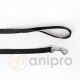 anipro Sport+ повод от лента 2.0/200см черен - удължаващ се