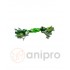 anipro Играчка въже с PVC възел бяло/зелено 30 см, 140-150 г