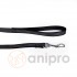 anipro Sport+ повод от лента със светлоотразителни нишки, 15мм/120см черен