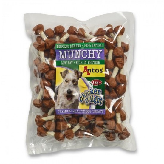 Antos Munchy Chicken D`light солети с пилешко месо, гиричка, 1 кг