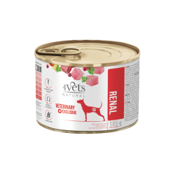 4Vets Dog Natural Kidney Support консервирана храна за кучета, при бъбречни проблеми, 185 г