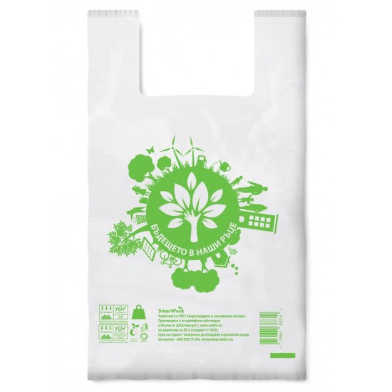 SmartPack Еко пликове за насипни храни 340х500 мм, 700 бр, прозрачни с връзки SmartPack Еко пликове за насипни храни 340х500 мм, 700 бр, прозрачни с връзки