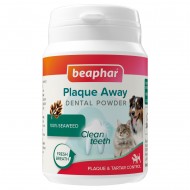 Beaphar Plaque away дентална пудра за кучета и котки, 80 гр Beaphar Plaque away дентална пудра за кучета и котки, 80 гр