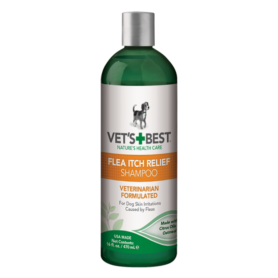 Vet's Best Flea Itch Relief Shampoo шампоан за облекчаване при ухапвания от бълхи, 470 мл