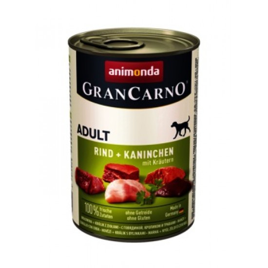 GranCarno® Plus заек + билки, 800 гр GranCarno® Plus заек + билки, 800 гр