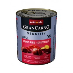 GranCarno® Sensetive говеждо + картофи, 53% говеждо, 10% картофи, 400 гр GranCarno® Sensetive говеждо + картофи, 53% говеждо, 10% картофи, 400 гр