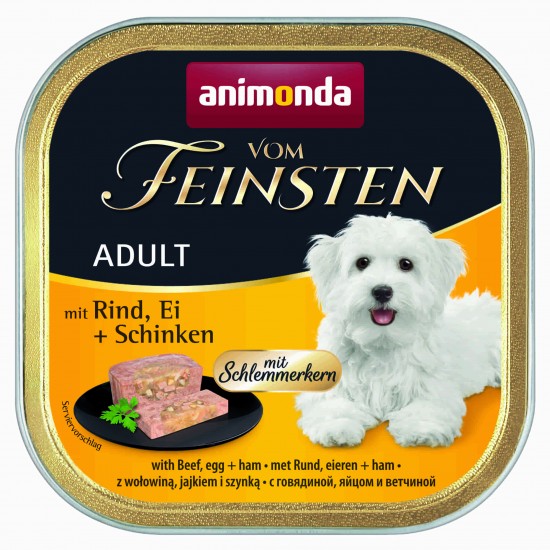 Vom Feinsten за кучета с говеждо, яйца и шунка, 150 г Vom Feinsten за кучета с говеждо, яйца и шунка, 150 г