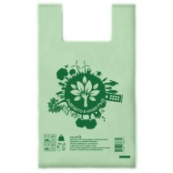 SmartPack Еко торбичка тип Потник, 350x400 мм, 1500 бр зелени