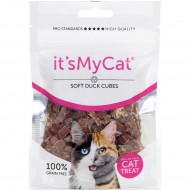 It's My Cat Duck Soft Cubes лакомство за котки, меки кубчета с патица, 50 г It's My Cat Duck Soft Cubes лакомство за котки, меки кубчета с патица, 50 г