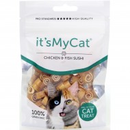 It's My Cat Chicken & Fish Sushi лакомство за котки, суши с пиле и риба, 50 г It's My Cat Chicken & Fish Sushi лакомство за котки, суши с пиле и риба, 50 г