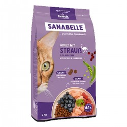 Sanabelle Adult суха храна за котки с щраус, 2 кг