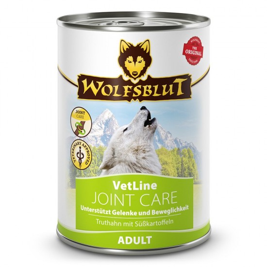 Wolfsblut VetLine Joint Care - храна за кучета за стави и подвижност, с пуйка и сладки картофи, 395 г