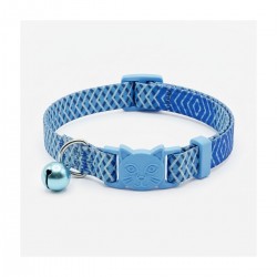 Soft Touch Blue Whiskers Cat нашийник 10 мм/22-30 см синя тока