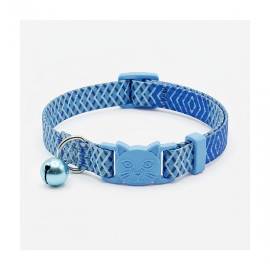 Soft Touch Blue Whiskers Cat нашийник 10 мм/22-30 см синя тока