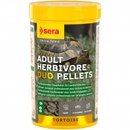 sera Adult Herbivore DUO Pellets - двукомпонентна храна за растителноядни влечуги, 250 мл / 80 г